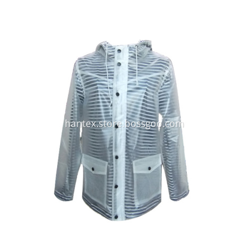 The warm polyester fleece raincoat for women